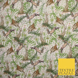 Spring Easter Love Woodland Rabbit Bunny Fox 100% Digital Cotton Fabric 10130