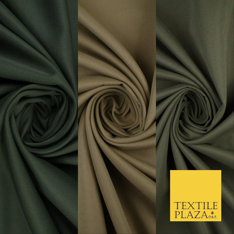 3 COLOURS - Premium MICROFIBRE TWILL 100% Polyester Dress Fabric Material 59"