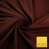 13 COLOURS - Plain Dyed Faux Silk TAFFETA Dress Lining Bridal Fabric