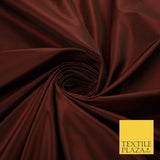 13 COLOURS - Plain Dyed Faux Silk TAFFETA Dress Lining Bridal Fabric