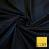 13 COLOURS - Plain Dyed Faux Silk TAFFETA Dress Lining Bridal Fabric