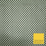 KHAKI GREEN 5mm Hole AIRTEX Fish Net Mesh Sports Stretch Dress Material 60" 5184