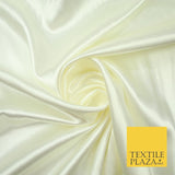 Premium Plain 2 Way Stretch Crepe Back Satin Fabric Material Dress Bridal 58"