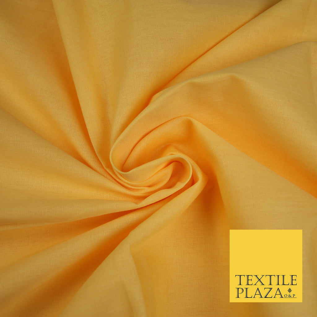 MANGO YELLOW - Full Voile 100% COTTON RUBIA Fabric Turban Sikh Dastaar Pagh Patka 3M - 5M - 6M - 7M 8176