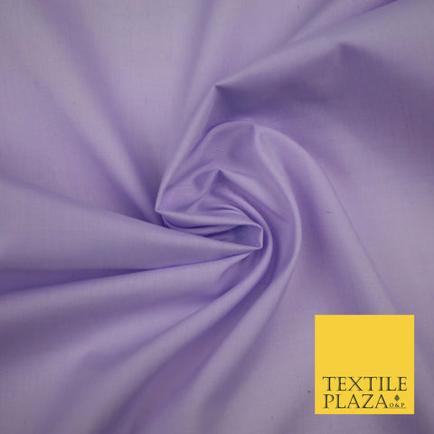 LAVENDER LILAC Premium Plain Polycotton Dyed Fabric Dress Craft Material 44" 3532