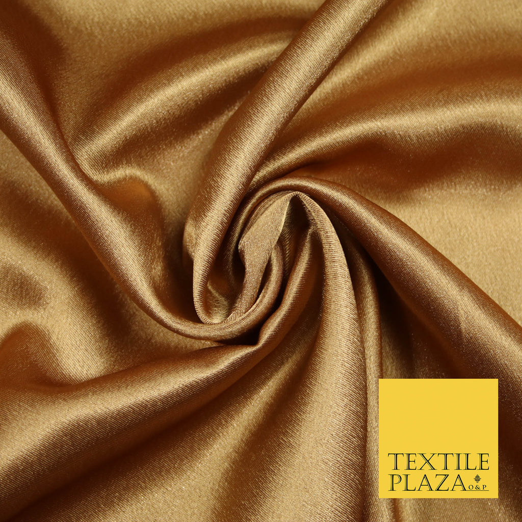 CARAMEL Plain Solid Crepe Back Satin Fabric Material Dress Bridal 58" 5928