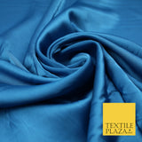 Turquoise Blue Fine Silky Smooth Liquid Sateen Satin Dress Fabric Drape Lining Material 7878