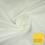 IVORY Premium Plain Dyed Faux Matte Silk TAFFETA Dress Fabric Material 5281(5172)