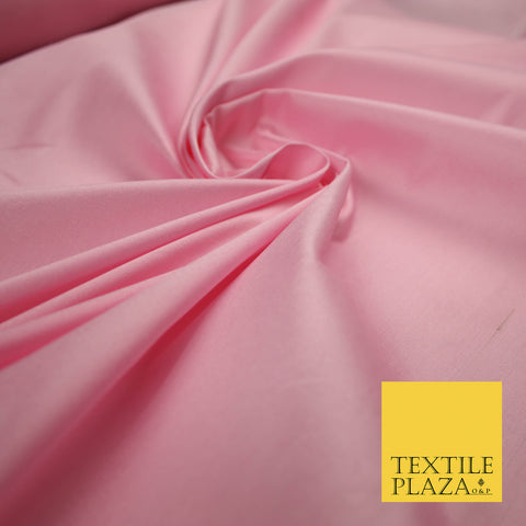 LIGHT PINK Premium Plain Dyed Faux Matte Silk TAFFETA Dress Fabric