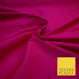 SHOCKING HOT PINK Premium Plain Dyed Faux Matte Silk TAFFETA Dress Fabric Material 3156